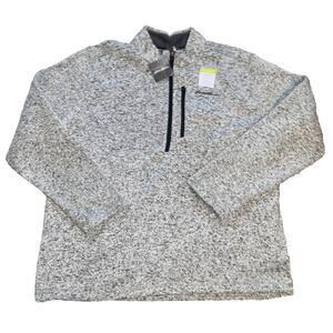 New Eddie Bauer, Men's 1/4 Zip, Classic Fit Fleece Pullover Sweater - XXL
